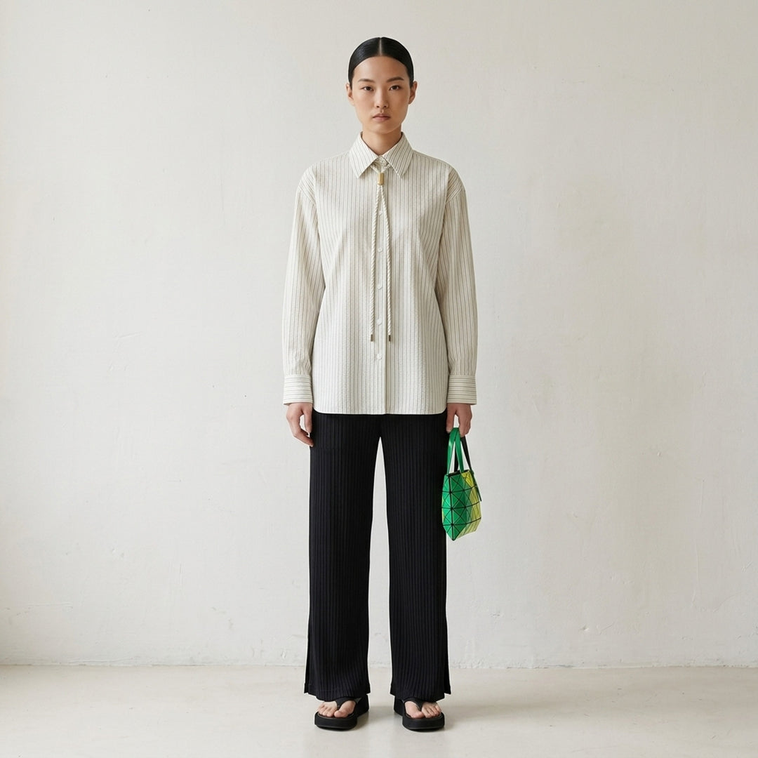 Monsieur Shirt(Dobby Stripe) | Issey Miyake | Club21 - lifestyle