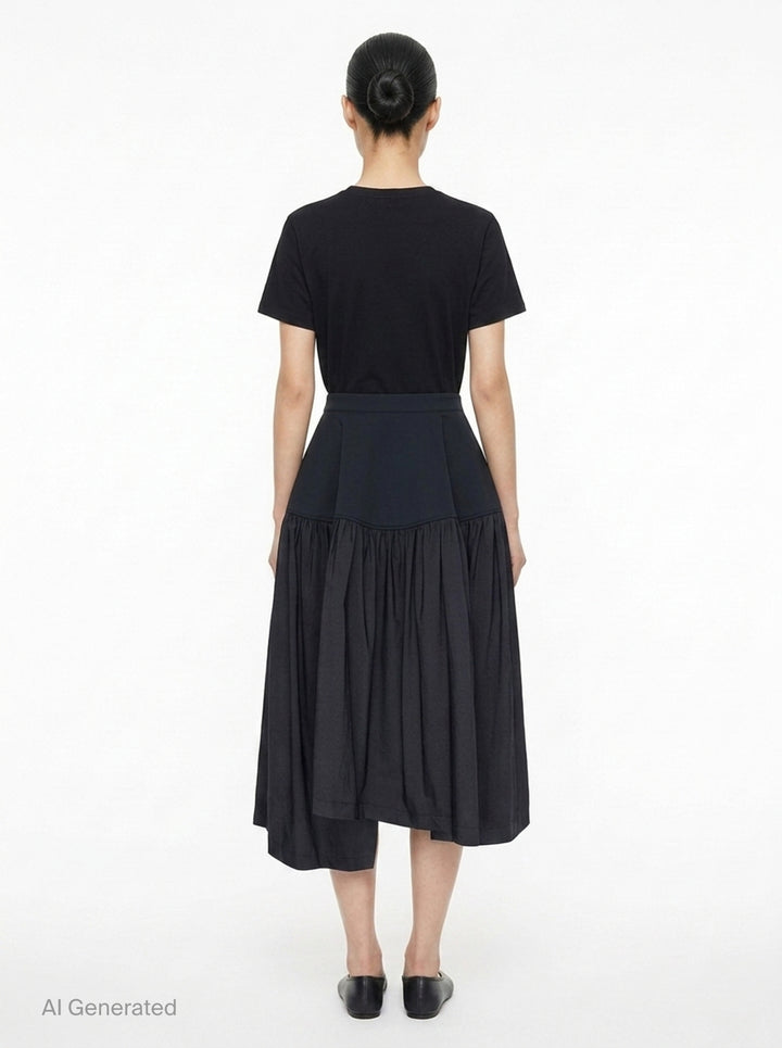 Mute Gathered Midi Skirt | Issey Miyake | Club21 - back