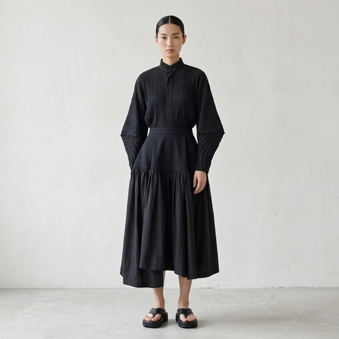 Mute Gathered Midi Skirt | Issey Miyake | Club21 - lifestyle