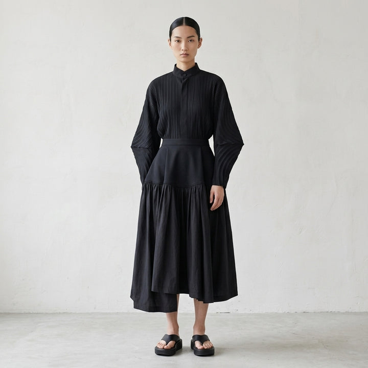 Mute Gathered Midi Skirt | Issey Miyake | Club21 - lifestyle