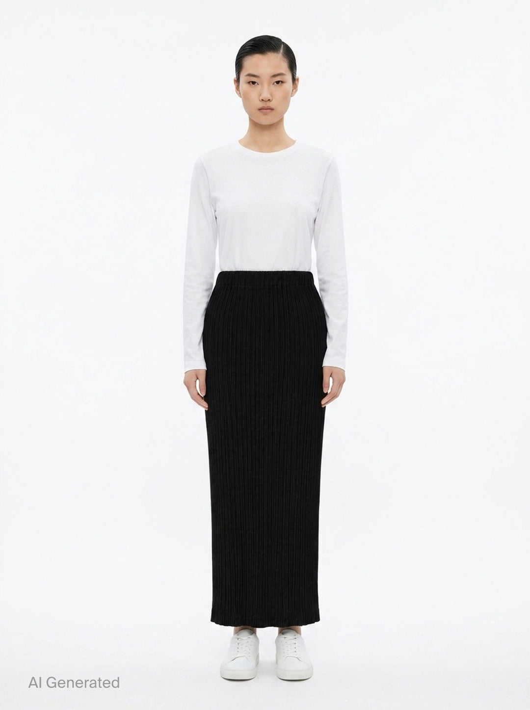 Pleated Midi Skirt | Issey Miyake | Club21 - front