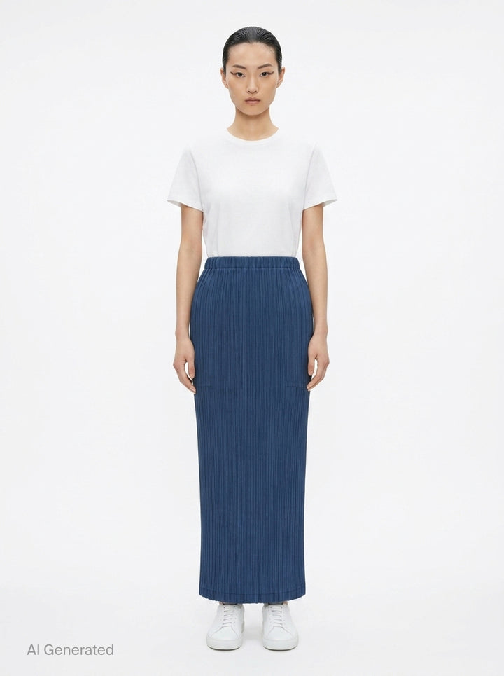 Pleated Midi Skirt | Issey Miyake | Club21 - front