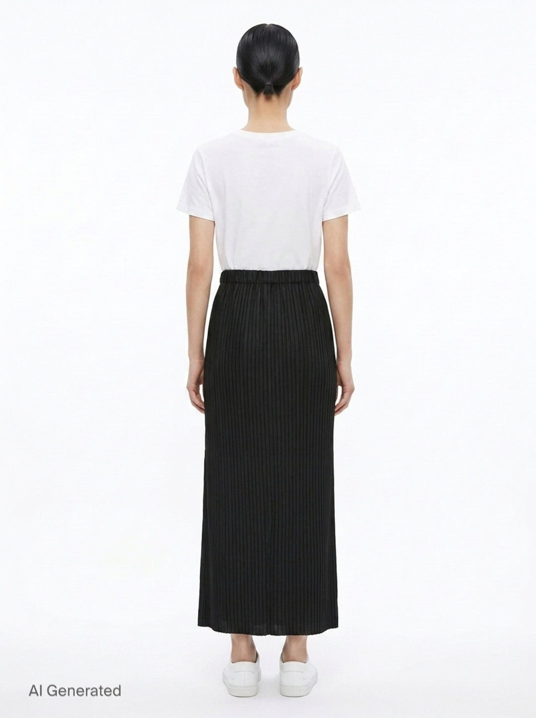 Pleated Midi Skirt | ISSEY MIYAKE | Club21 - back