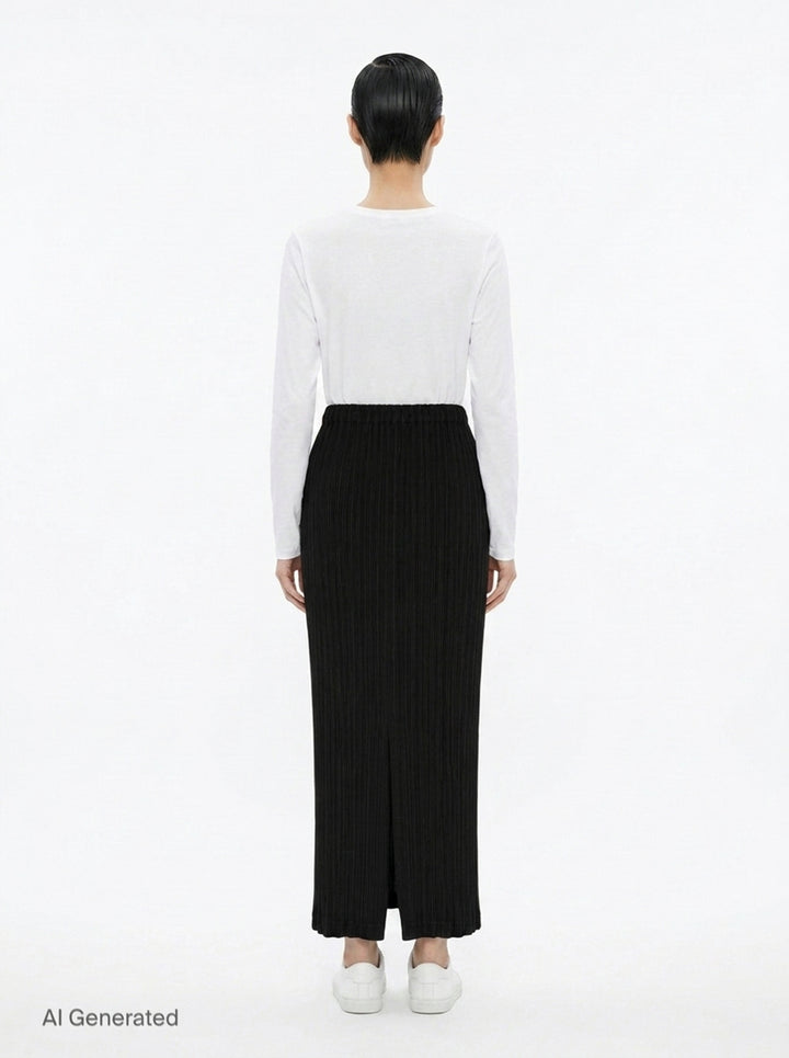 Pleated Midi Skirt | Issey Miyake | Club21 - back