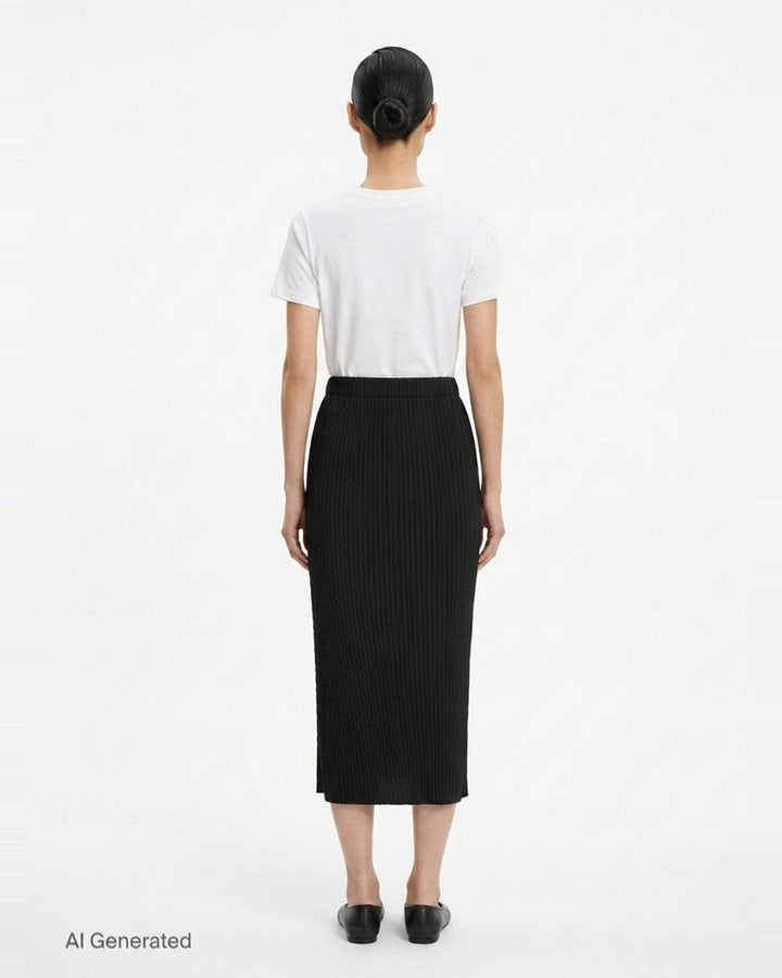 Pleated Midi Skirt | Issey Miyake | Club21 - back