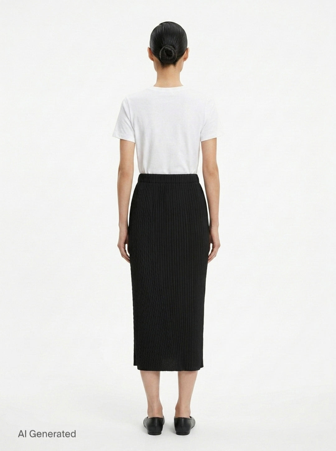 Pleated Midi Skirt | Issey Miyake | Club21 - back