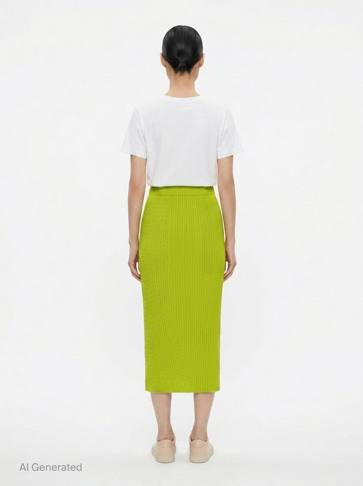Pleated Midi Skirt | Issey Miyake | Club21 - back