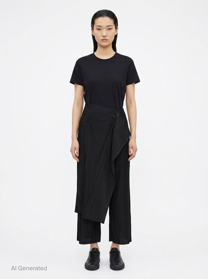 Pleated On Pleats Pants | Issey Miyake | Club21 - front