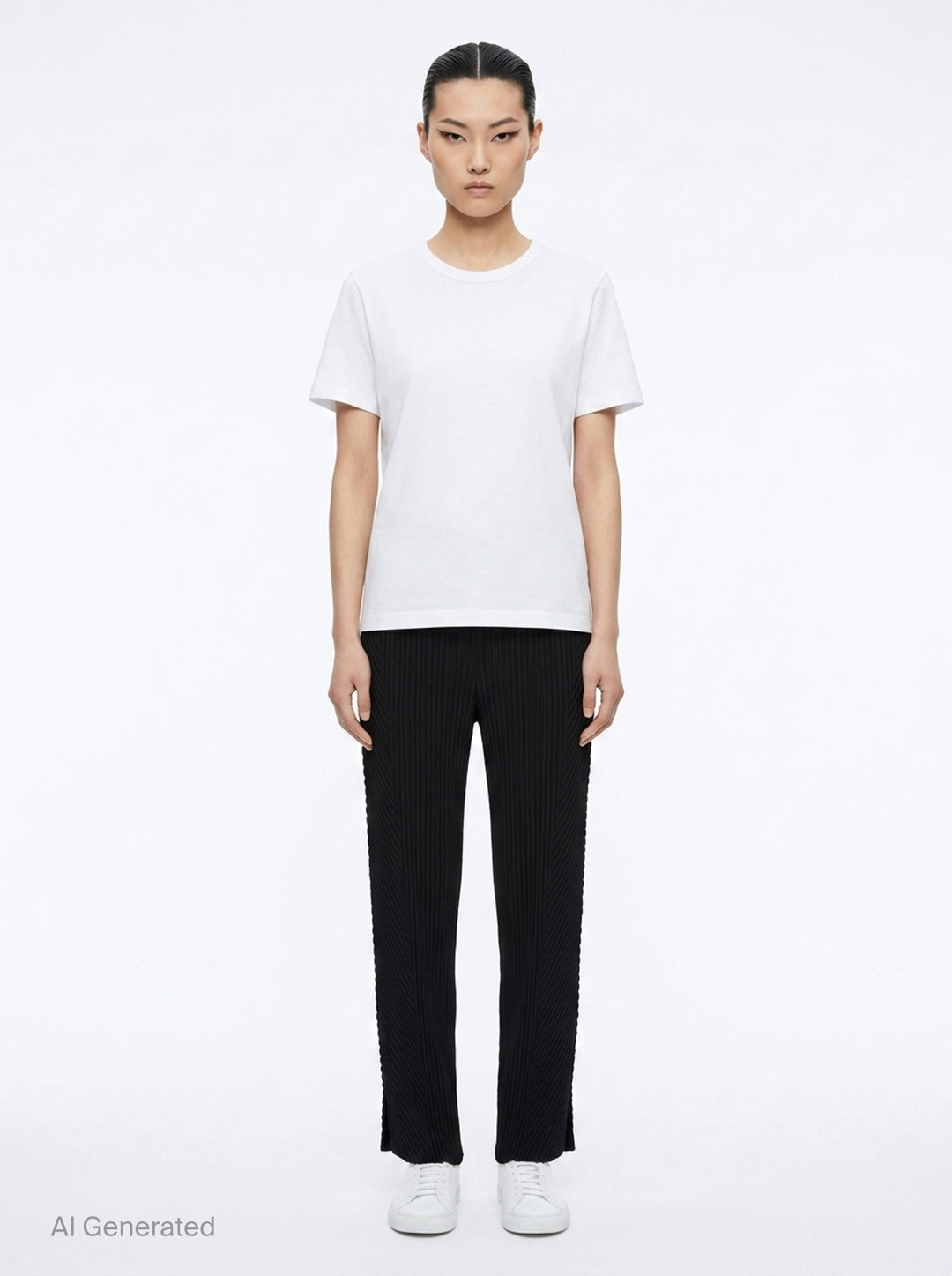 Pleated Pants | ISSEY MIYAKE | Club21 - front