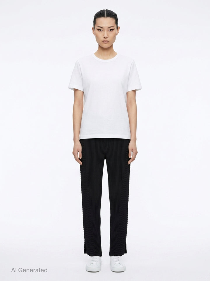 Pleated Pants | ISSEY MIYAKE | Club21 - front