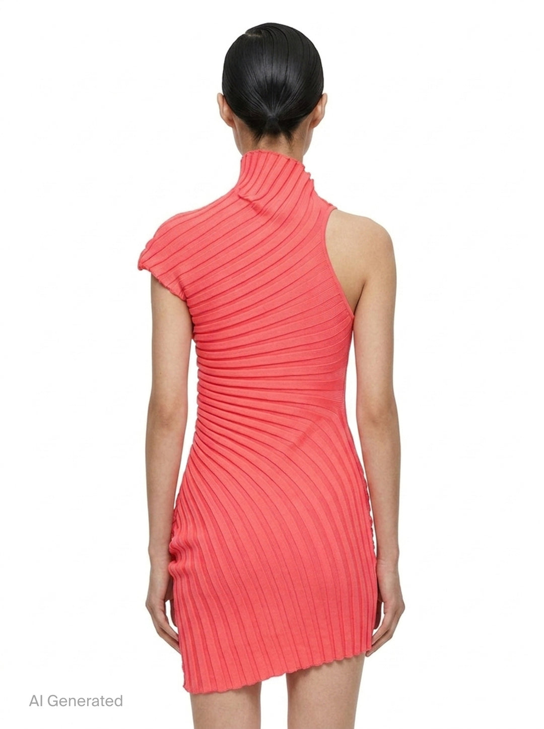 Pleated Ruffle Knit Tunic | Issey Miyake | Club21 - back
