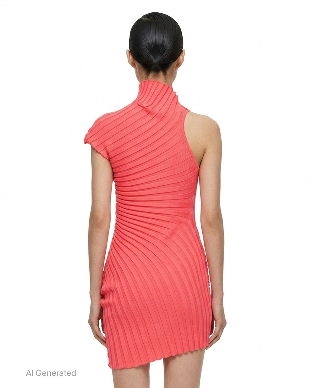 Pleated Ruffle Knit Tunic | Issey Miyake | Club21 - back