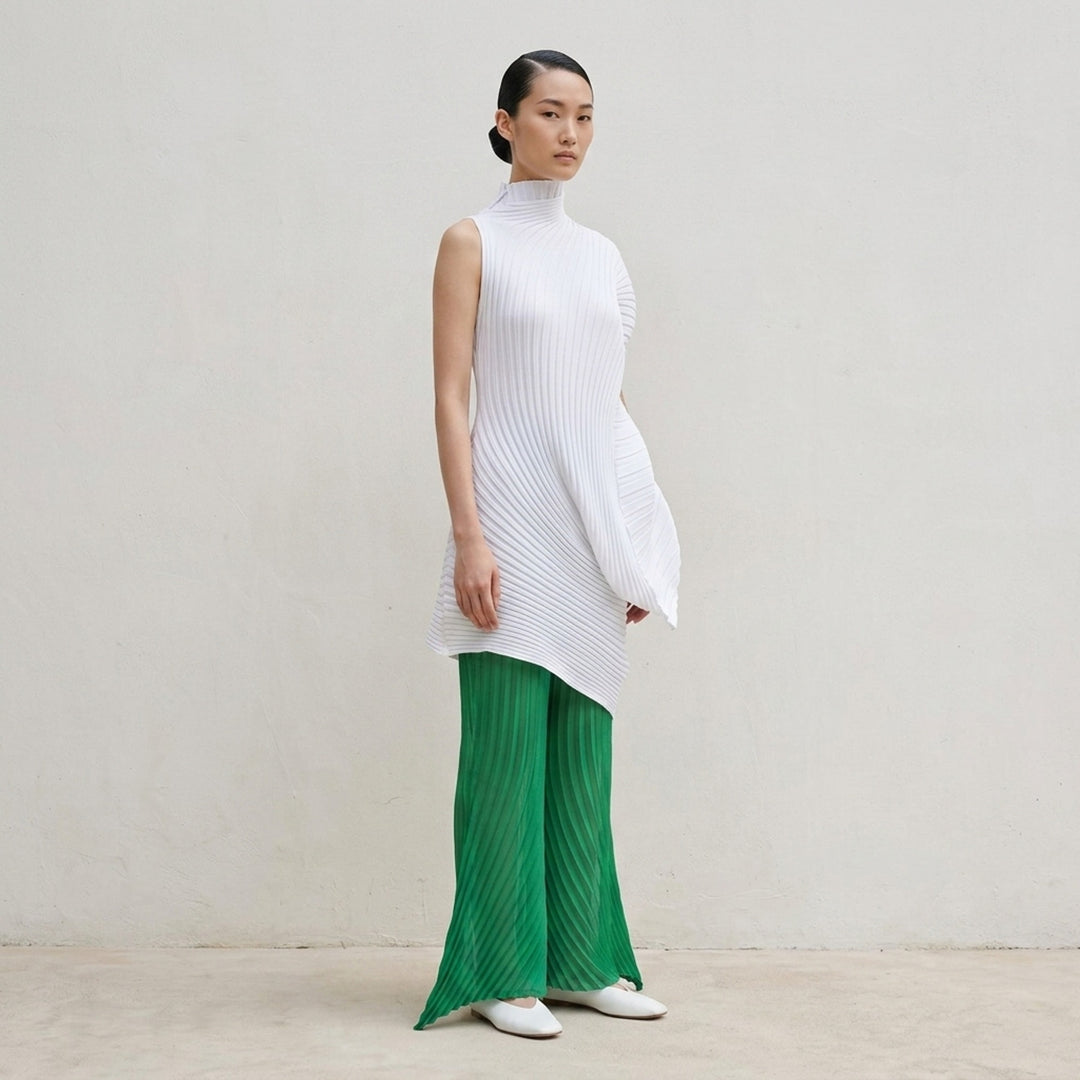 Pleated Ruffle Knit Tunic | Issey Miyake | Club21 - lifestyle