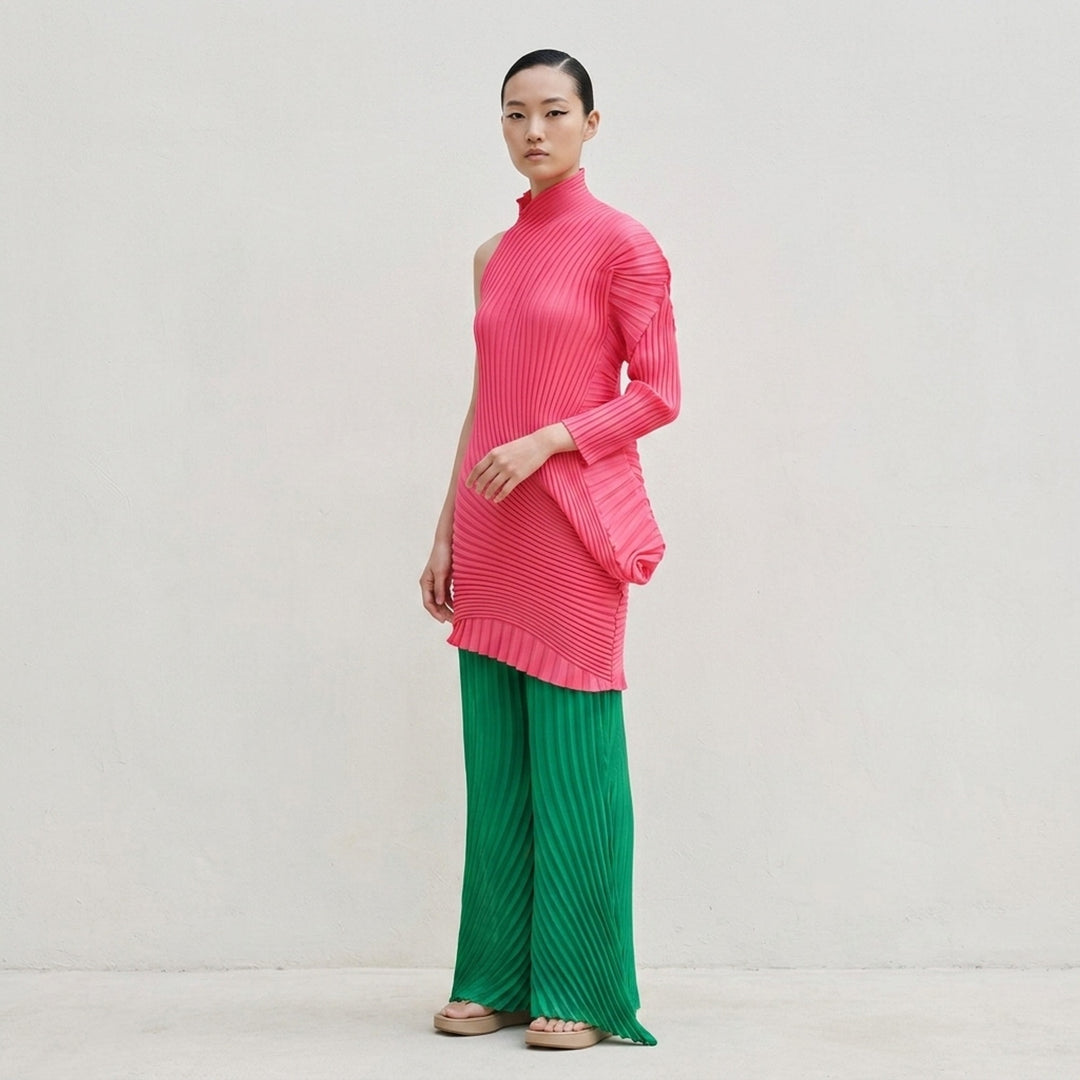 Pleated Ruffle Knit Tunic | Issey Miyake | Club21 - lifestyle
