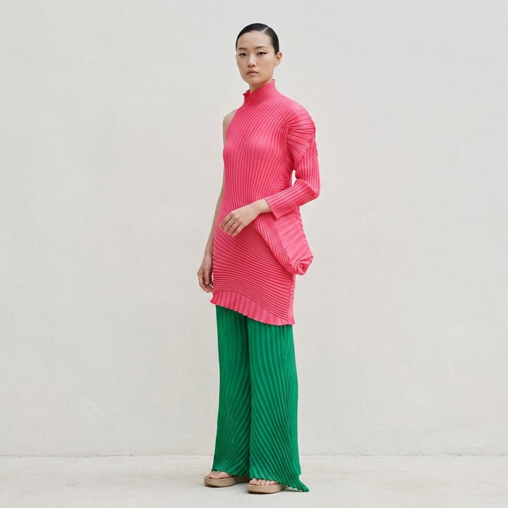 Pleated Ruffle Knit Tunic | Issey Miyake | Club21 - lifestyle