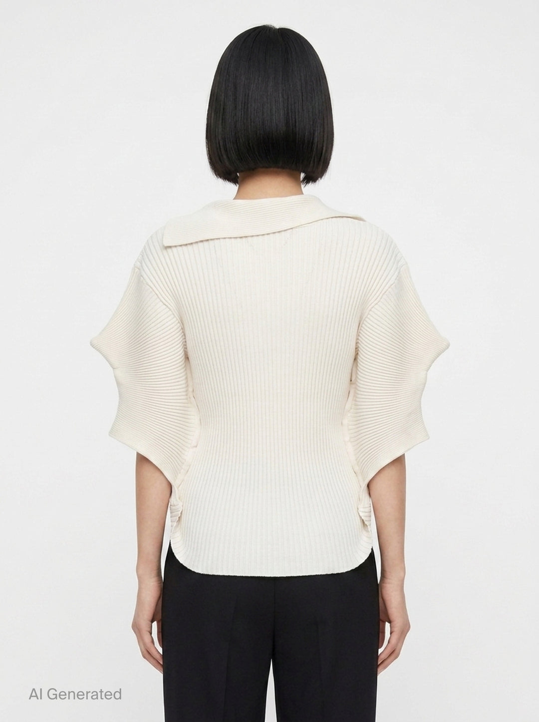 Prance Ribbed Knit Sweater | Issey Miyake | Club21 - back