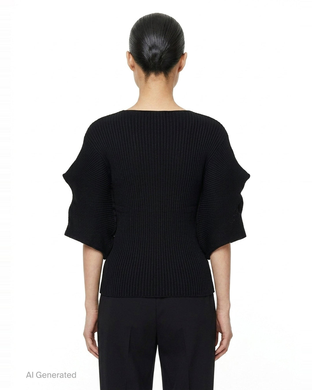 Prance Ribbed Knit Sweater | Issey Miyake | Club21 - back