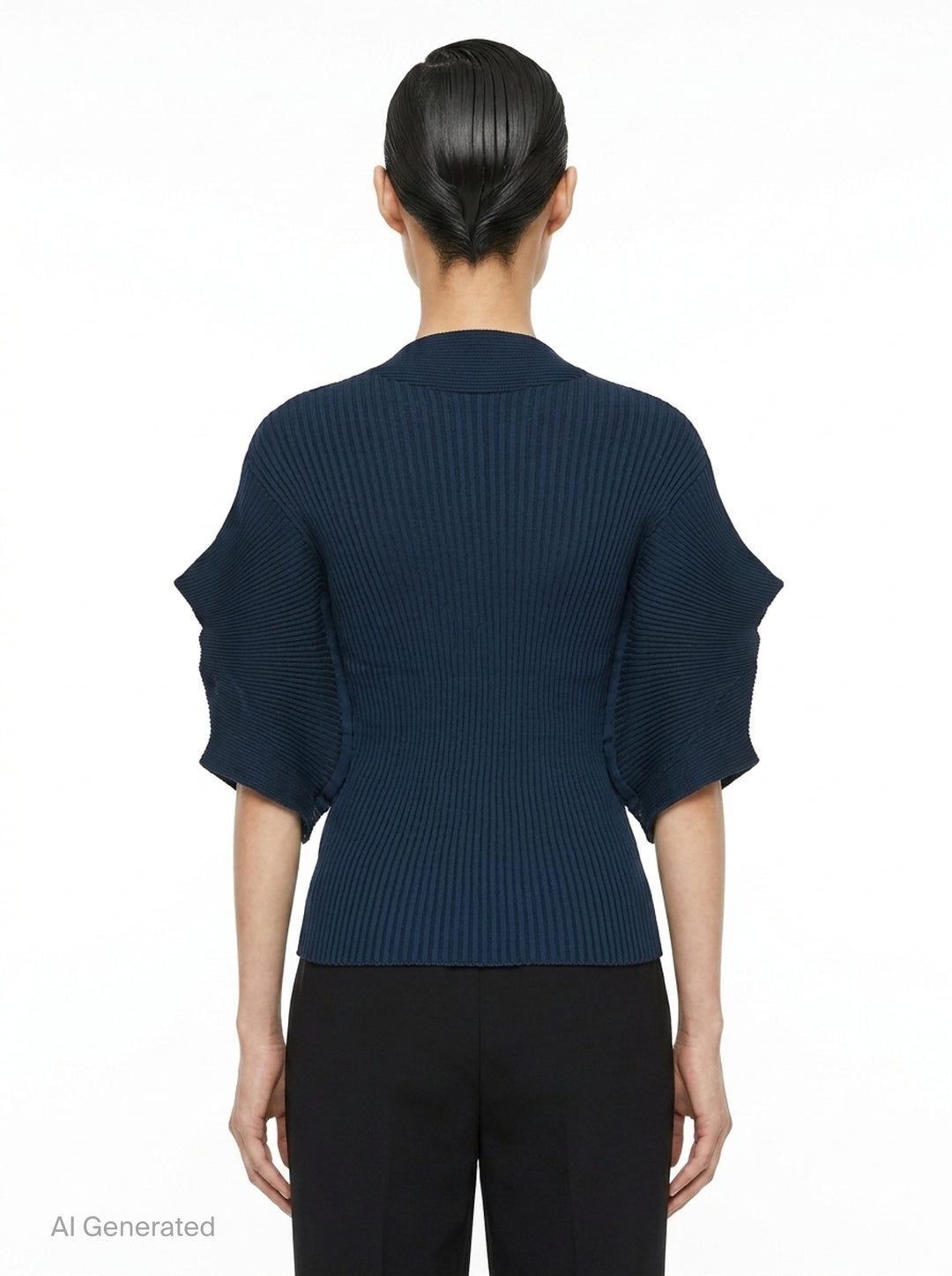 Prance Ribbed Knit Sweater | Issey Miyake | Club21 - back