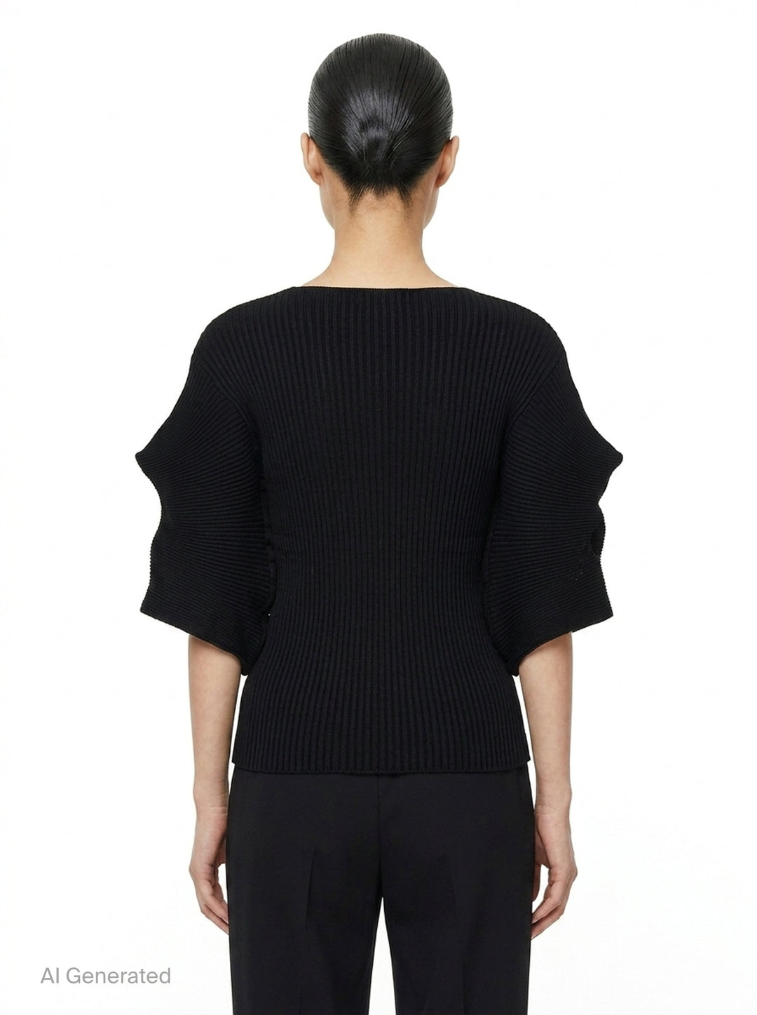 Prance Ribbed Knit Sweater | Issey Miyake | Club21 - back