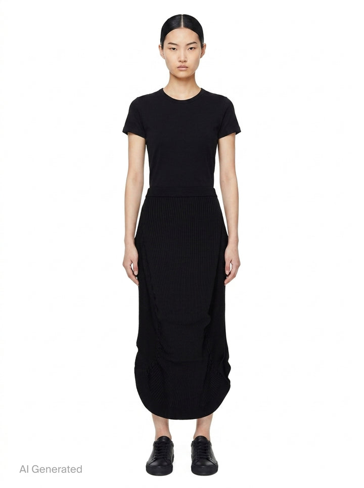 Prance Ribbed Skirt | Issey Miyake | Club21 - front