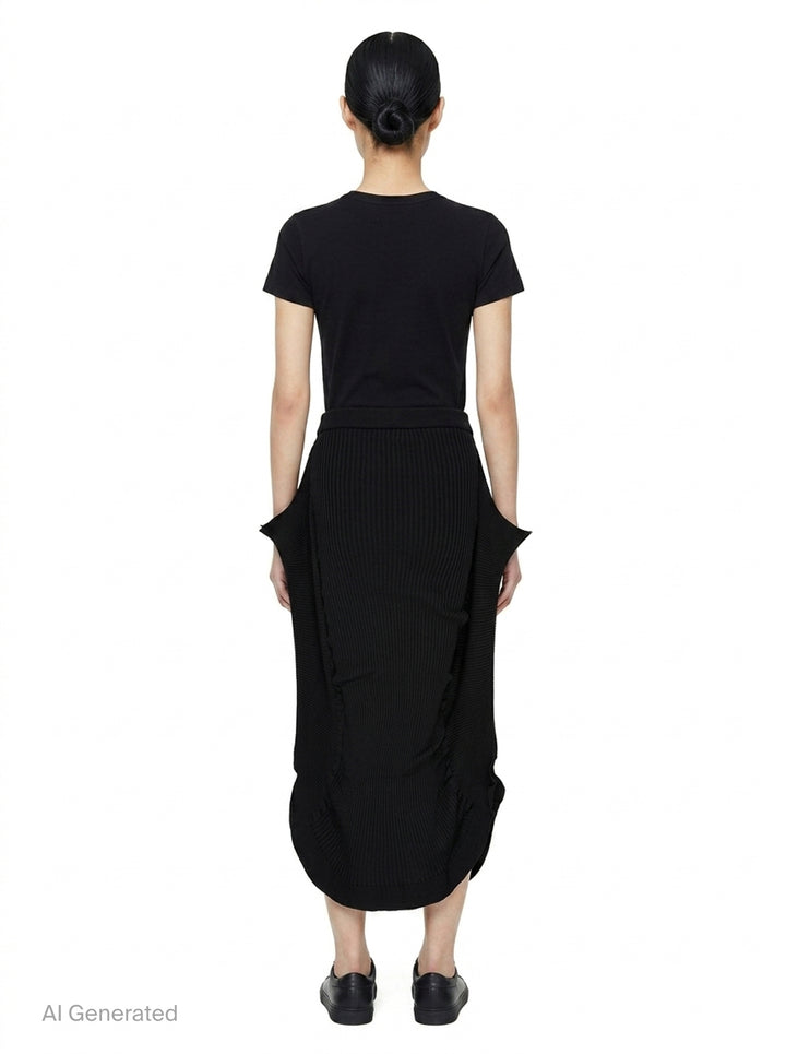 Prance Ribbed Skirt | Issey Miyake | Club21 - back