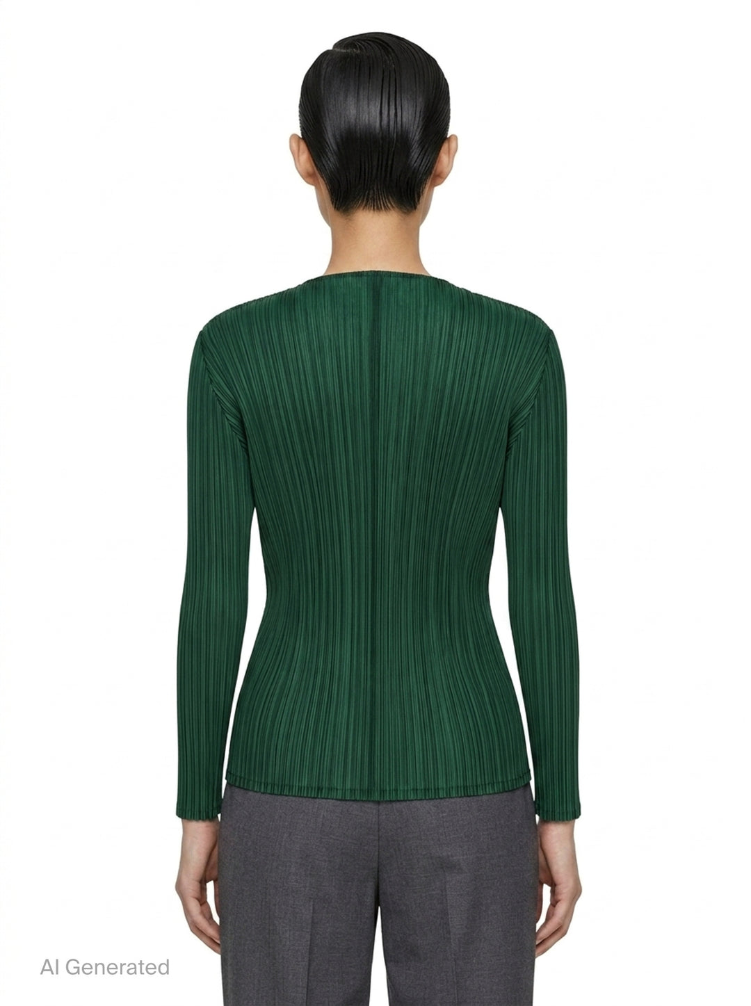 Sheer Slit Pleated Cardigan | Issey Miyake | Club21 - back