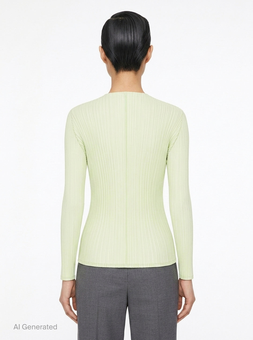 Sheer Slit Pleated Cardigan | Issey Miyake | Club21 - back