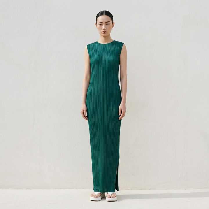 Sheer Slit Pleated Dress | Issey Miyake | Club21 - lifestyle
