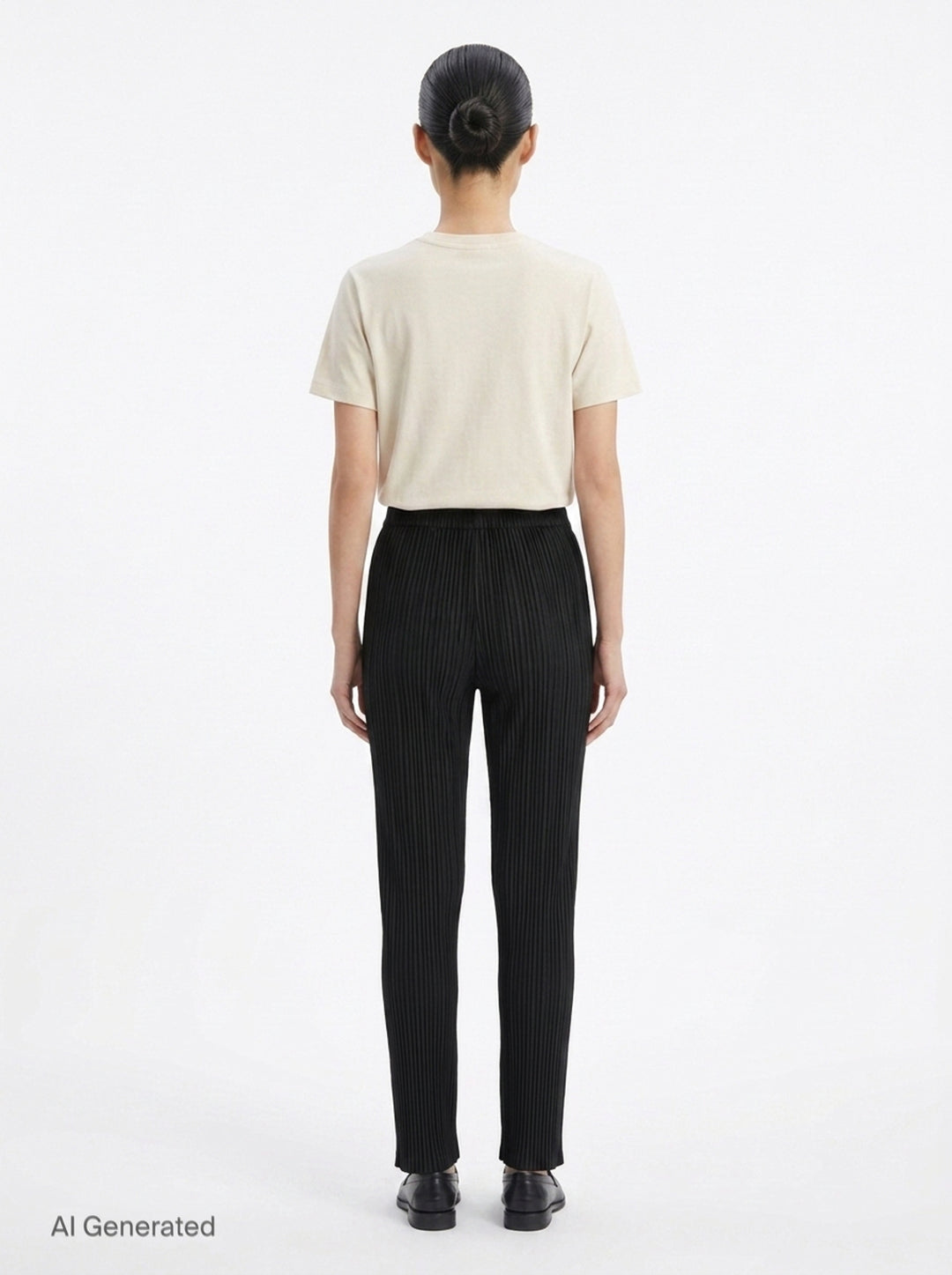 Sheer Slit Pleated Pants | Issey Miyake | Club21 - back
