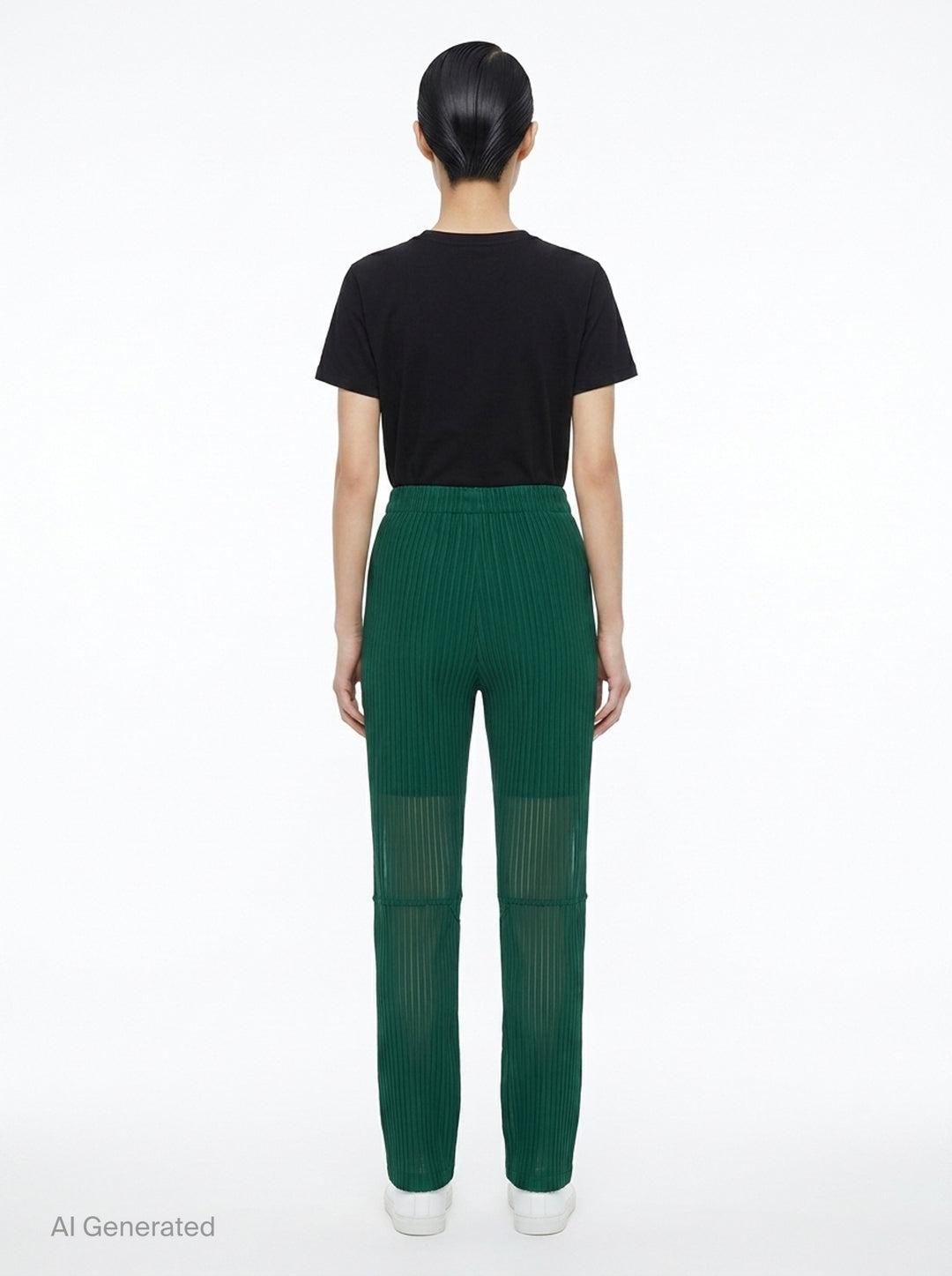 Sheer Slit Pleated Pants | Issey Miyake | Club21 - back
