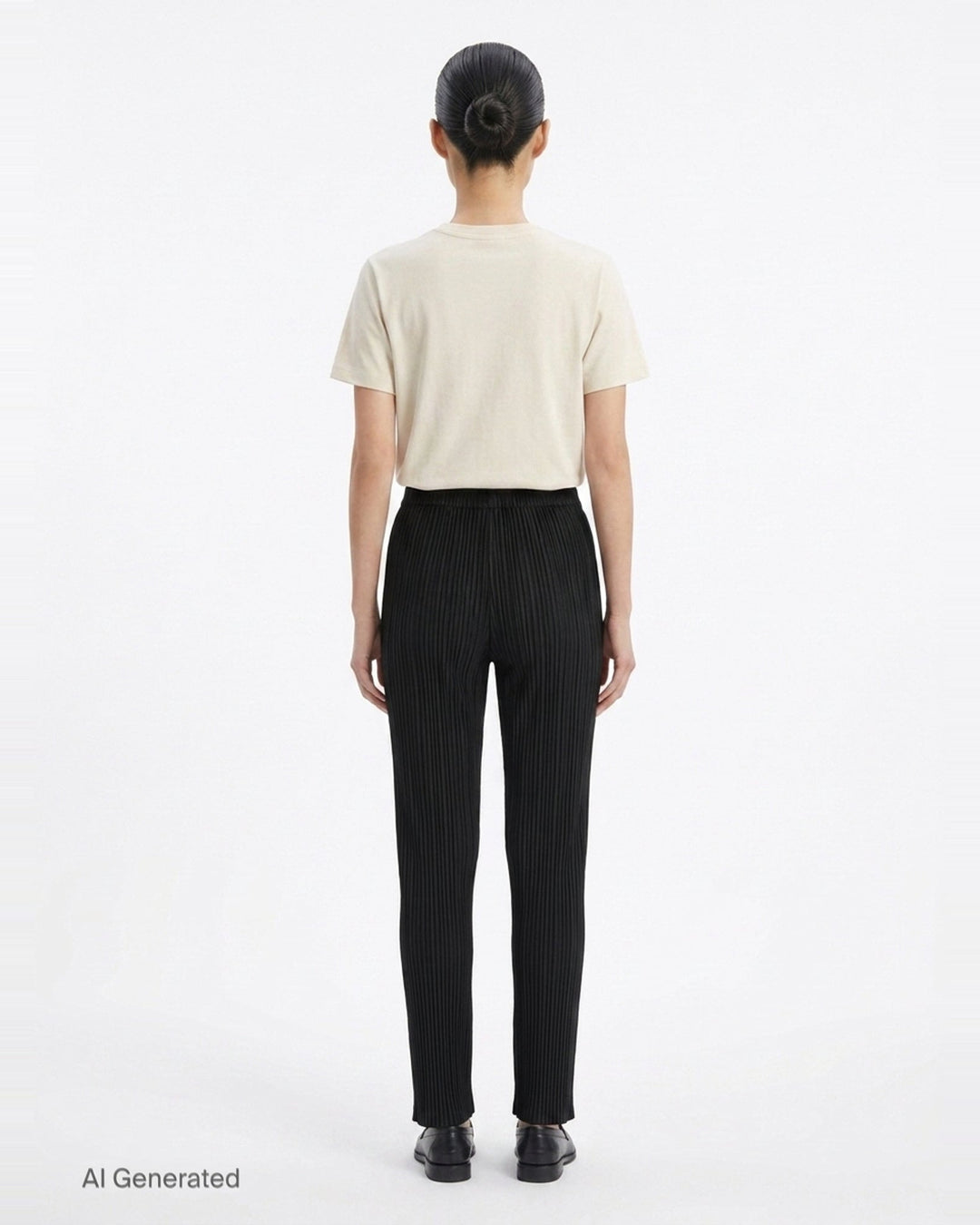 Sheer Slit Pleated Pants | Issey Miyake | Club21 - back