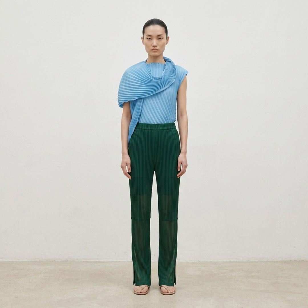 Sheer Slit Pleated Pants | Issey Miyake | Club21 - lifestyle
