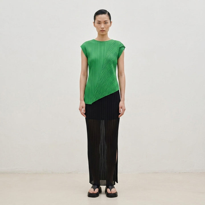 Sheer Slit Pleated Skirt | Issey Miyake | Club21 - lifestyle