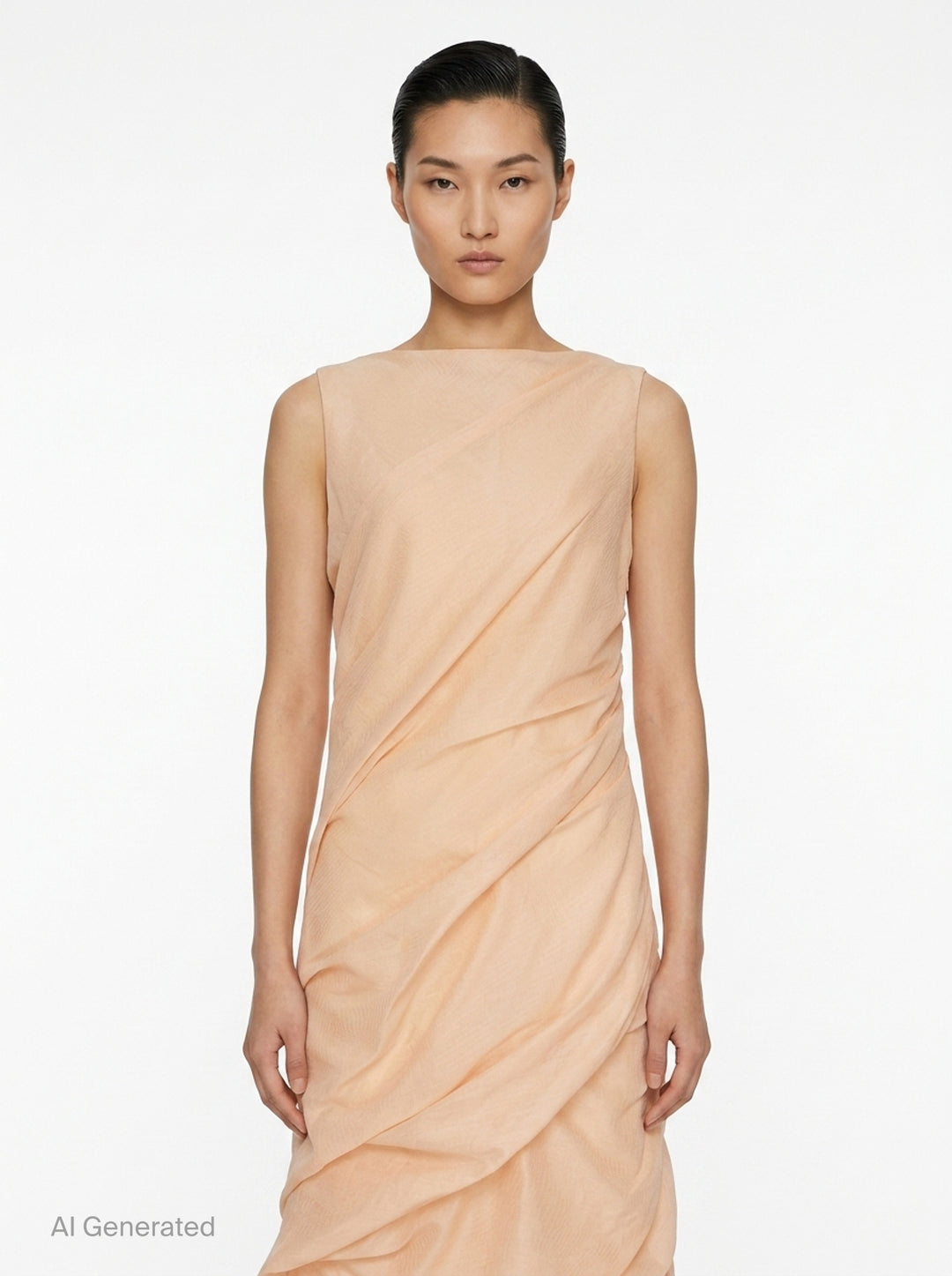 Twining Draped Woven Dress | Issey Miyake | Club21 - front