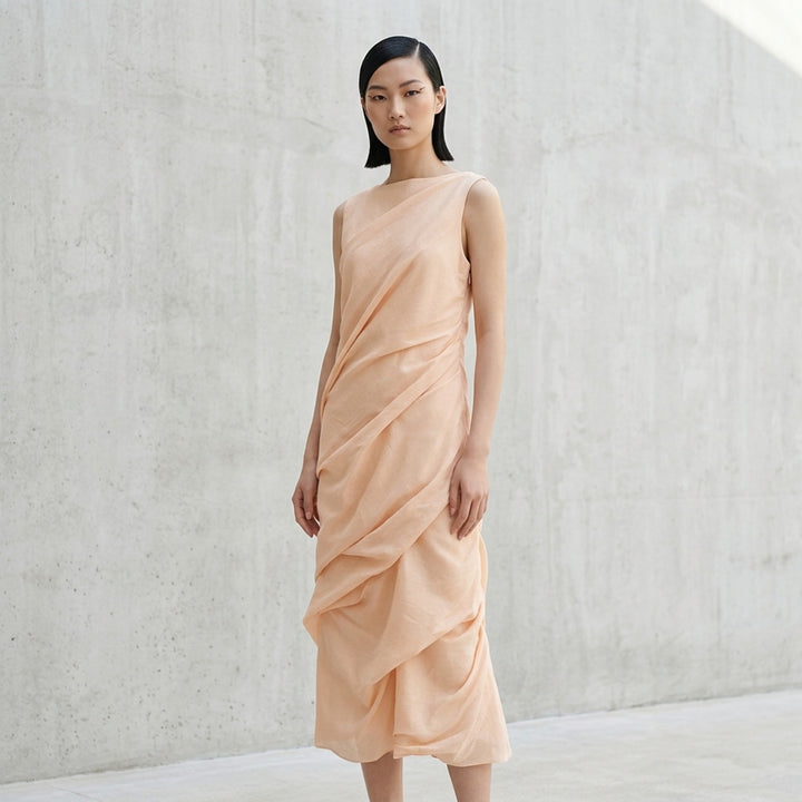 Twining Draped Woven Dress | Issey Miyake | Club21 - lifestyle