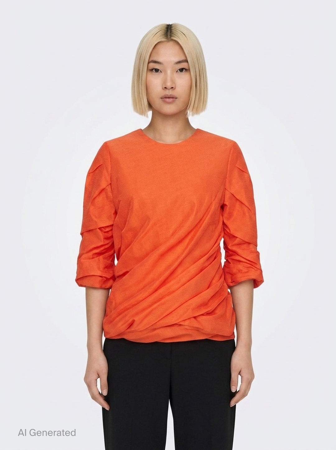 Twining Draped Woven Top | Issey Miyake | Club21 - front