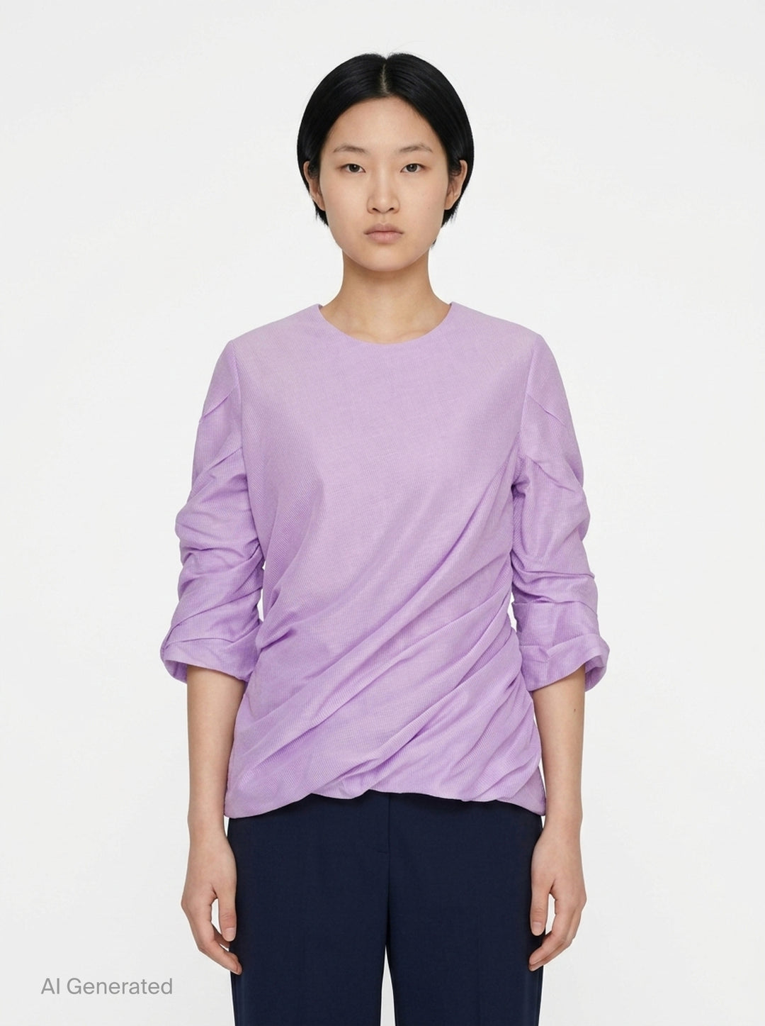 Twining Draped Woven Top | Issey Miyake | Club21 - front