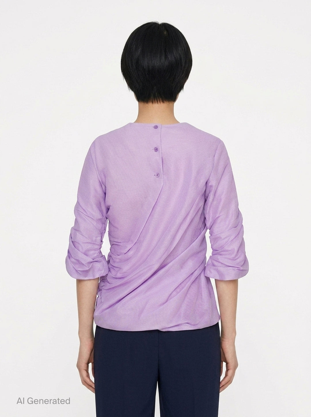 Twining Draped Woven Top | Issey Miyake | Club21 - back