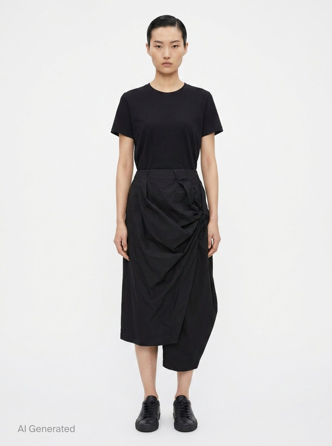 Twisted Drape Woven Pants | Issey Miyake | Club21 - front