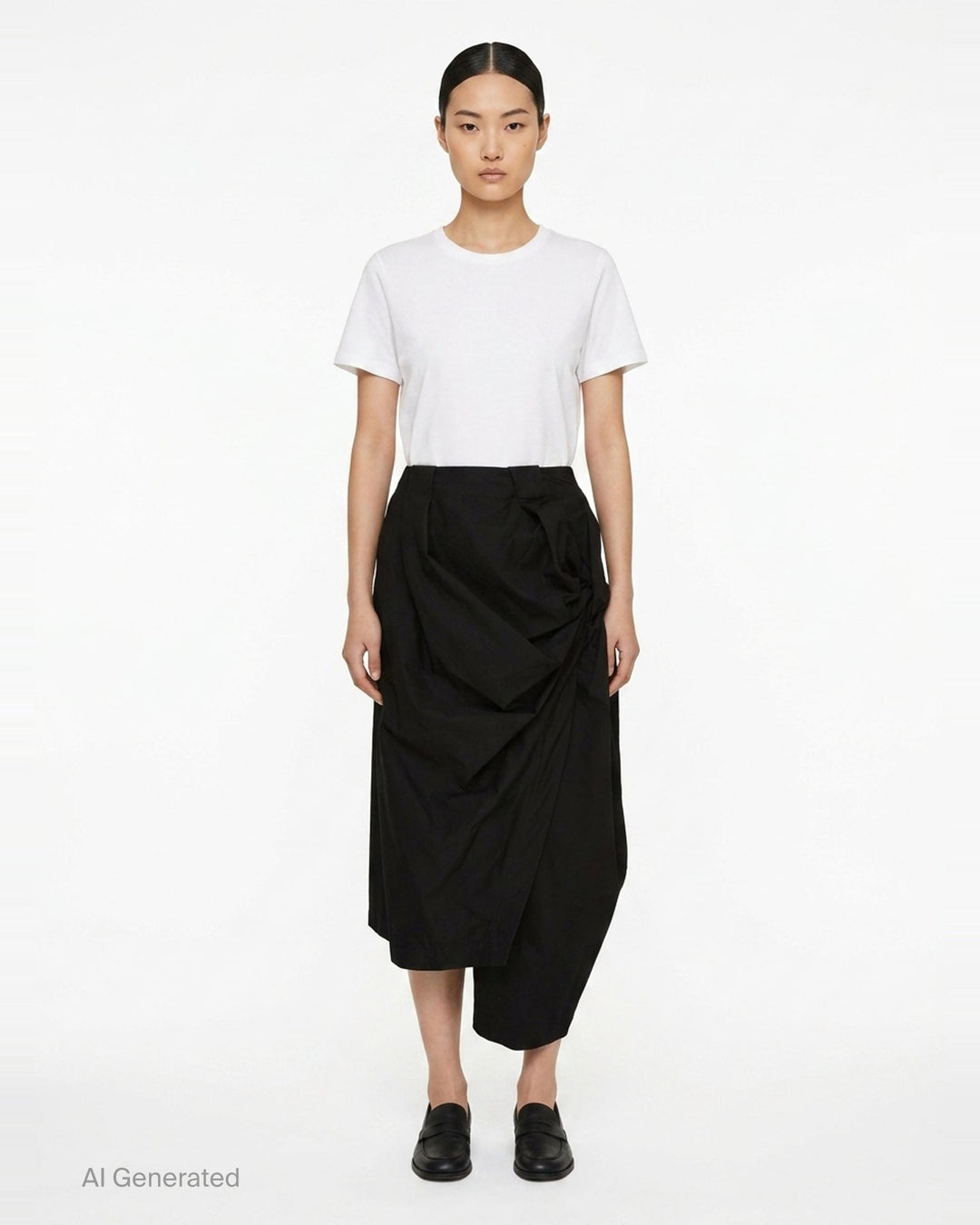 Twisted Drape Woven Pants | Issey Miyake | Club21 - front