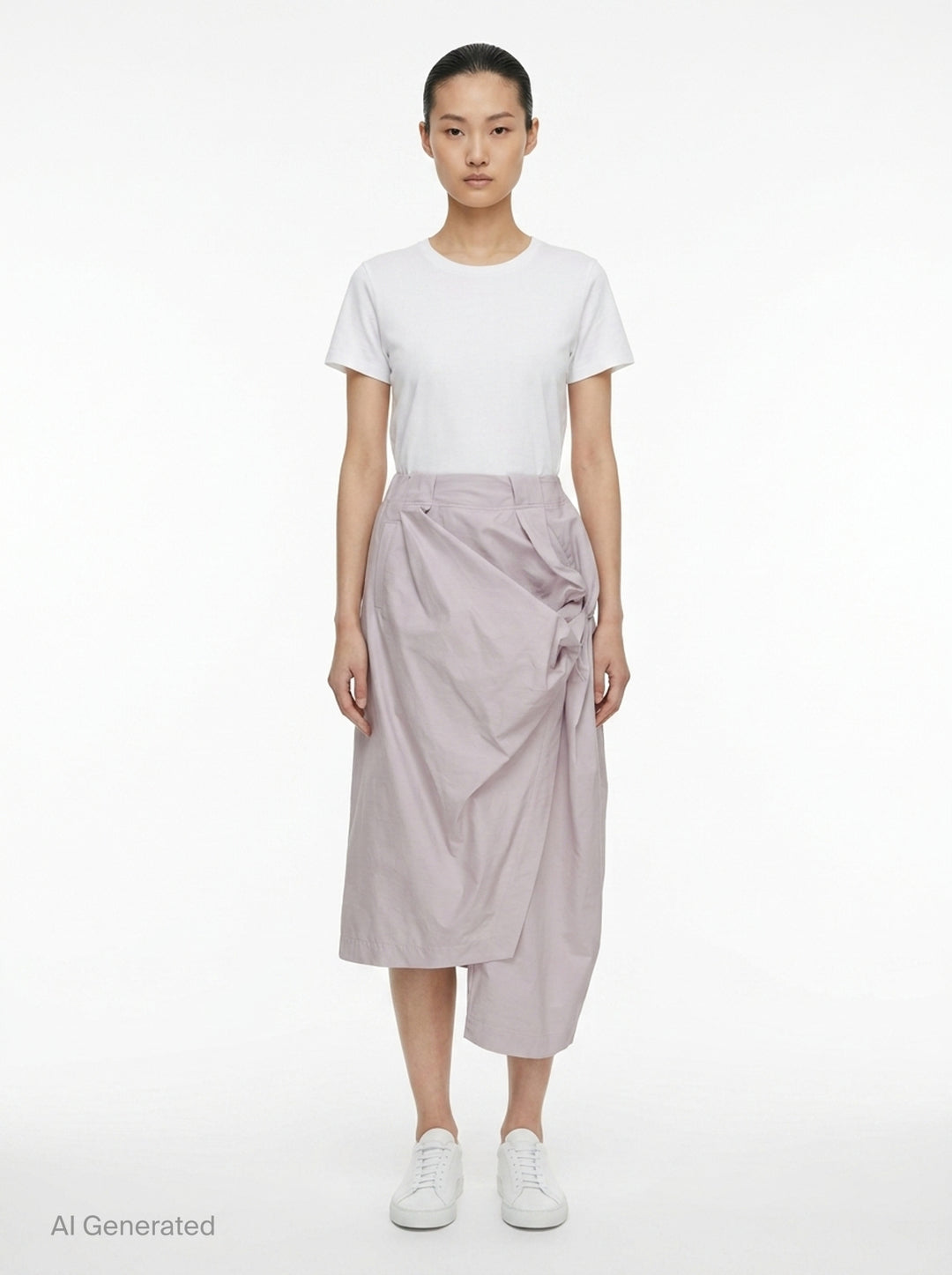 Twisted Drape Woven Pants | Issey Miyake | Club21 - front