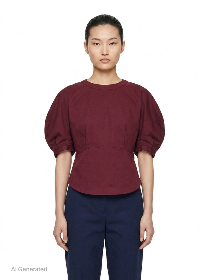 Twisted Drape Woven Top | Issey Miyake | Club21 - front