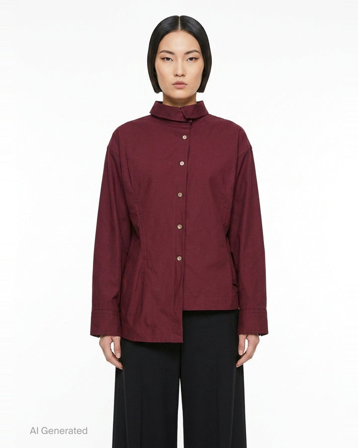 Twisted Drape Woven Top | ISSEY MIYAKE | Club21 - front