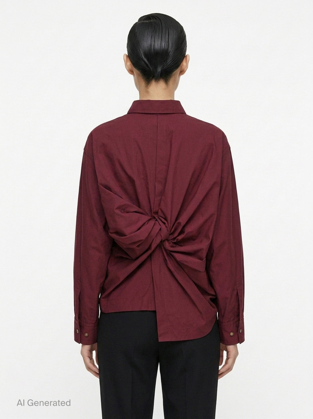 Twisted Drape Woven Top | ISSEY MIYAKE | Club21 - back