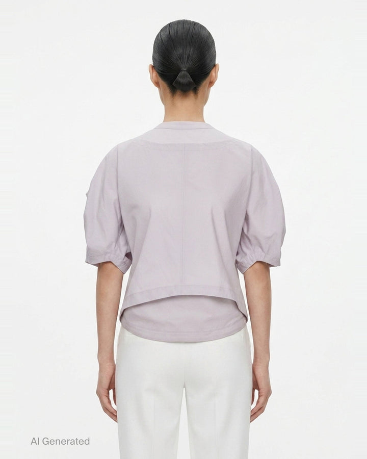 Twisted Drape Woven Top | Issey Miyake | Club21 - back