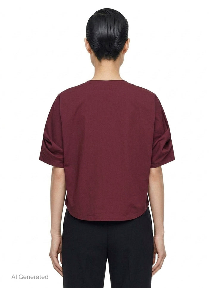 Twisted Drape Woven Top | Issey Miyake | Club21 - back