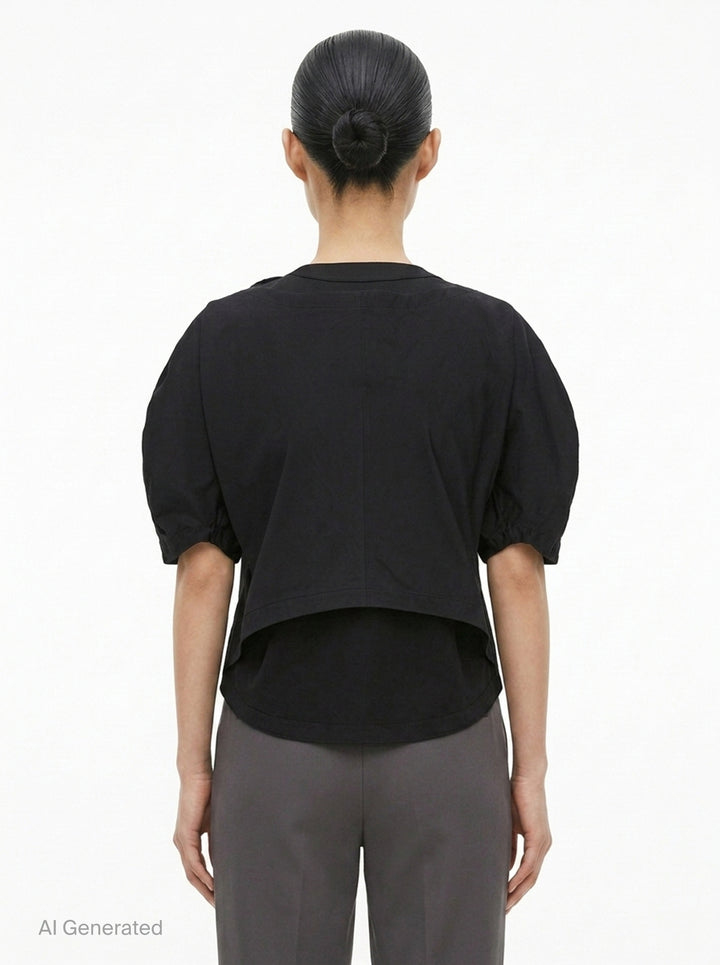 Twisted Drape Woven Top | Issey Miyake | Club21 - back