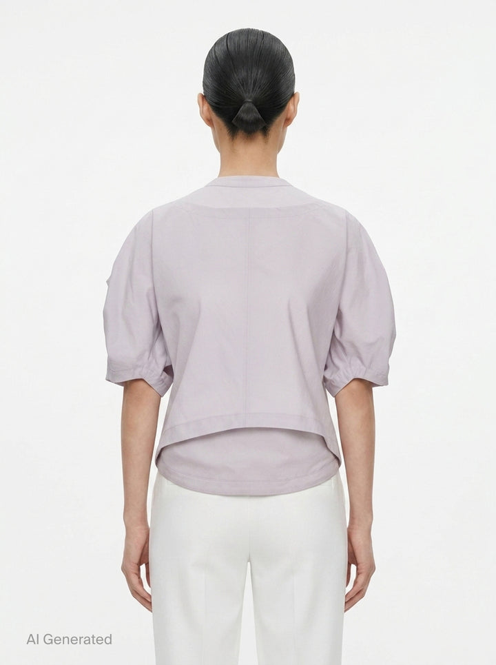 Twisted Drape Woven Top | Issey Miyake | Club21 - back