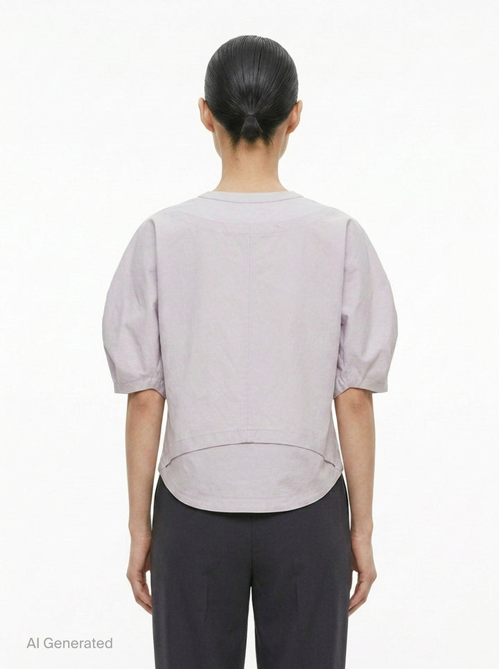Twisted Drape Woven Top | Issey Miyake | Club21 - back
