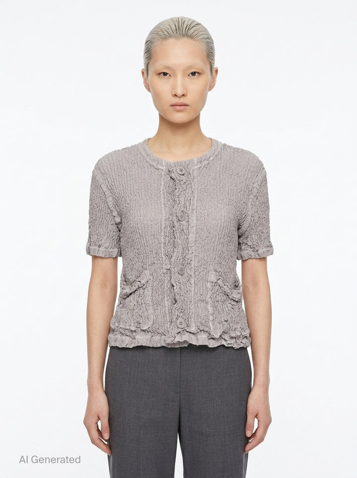 Wavelet Cardigan | Issey Miyake | Club21 - front